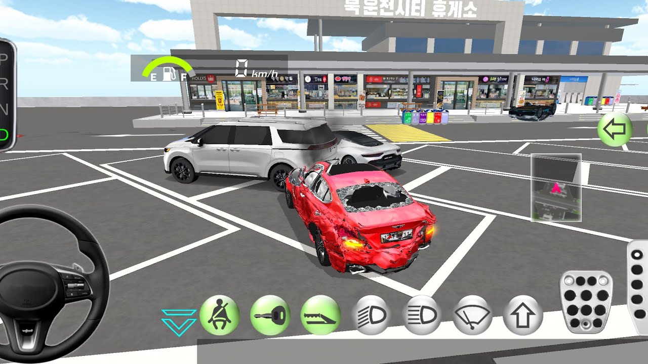 New Blue Car Crash On Eight Lane Highway - 3D Driving Class Police Car -LUCKY gaming 