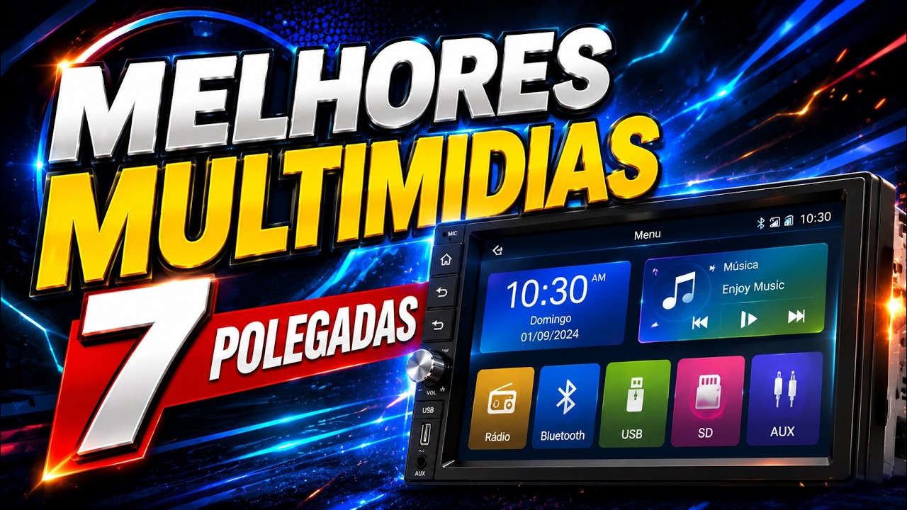 Melhor multim&iacute;dia 7 polegadas 2026: Qual a melhor multimidia 7 polegadas carplay android