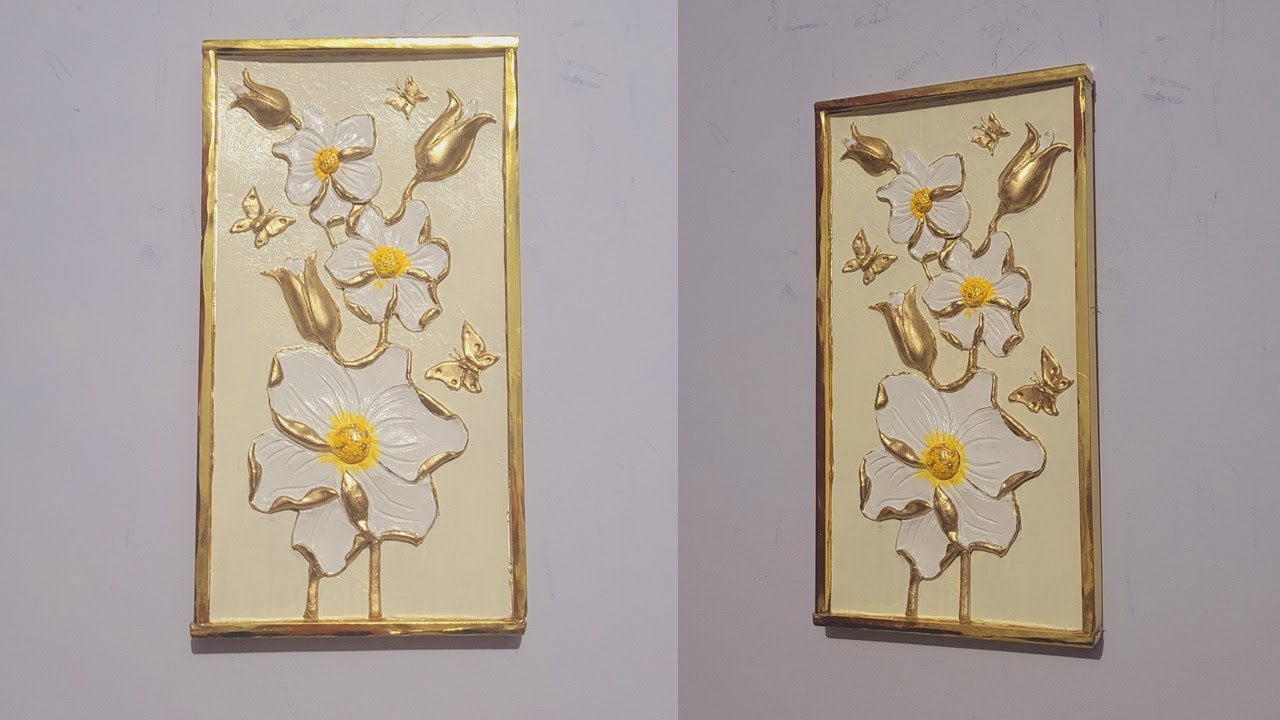 Elegantísimo cuadro 3D, paso a paso./Very elegant 3D painting, step by step.