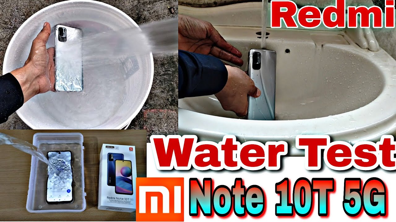 Redmi Note 10T 5G Water Test || Drop Test Redmi Note 10T || Actually Waterproof ?? Redmi Note 10T 💦