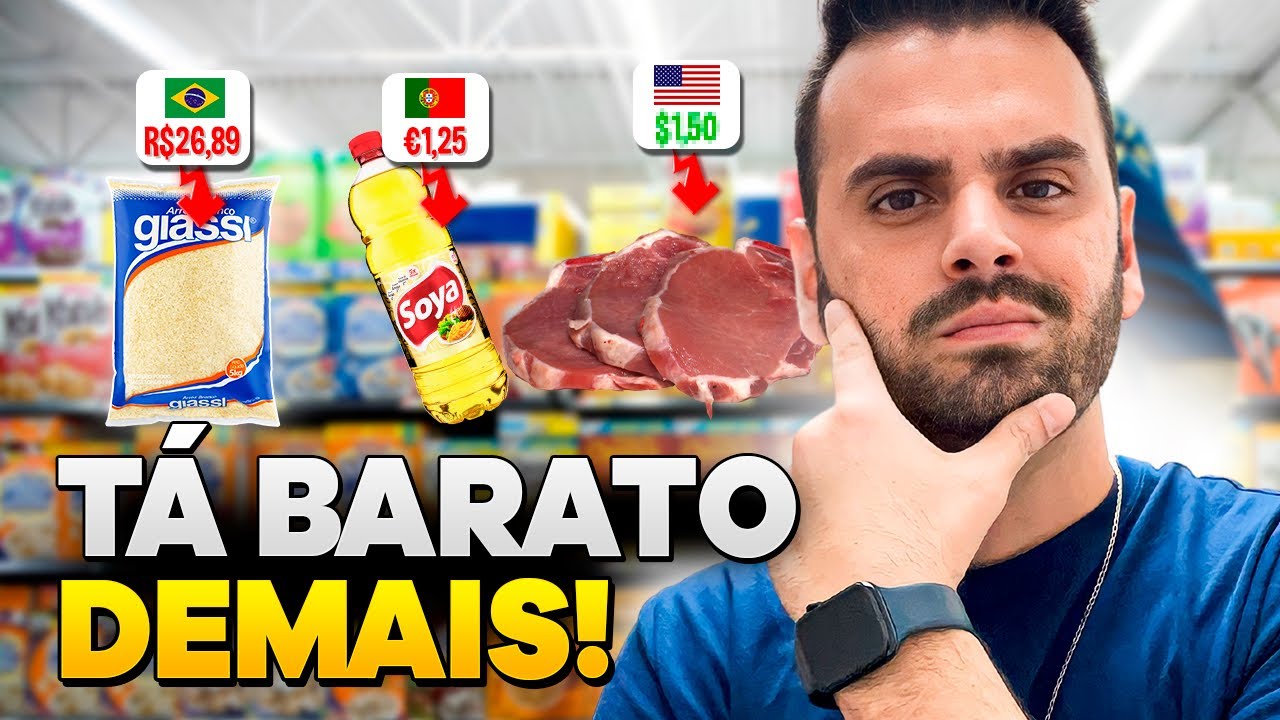 PREÇO DA ALIMENTAÇÃO NOS EUA É O MENOR E MAIS ACESSÍVEL - PODER DE COMPRA!