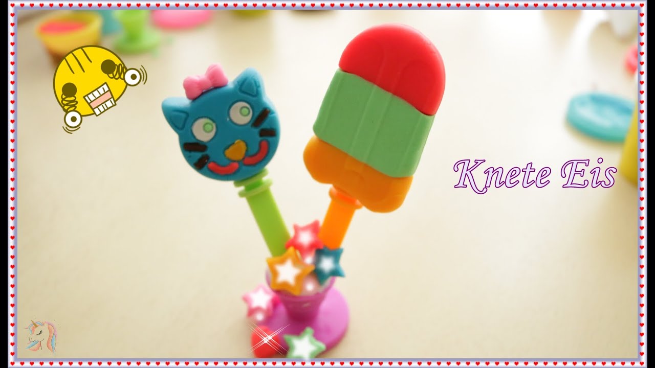 Kinder Knete Eis, Spielspa&szlig; mit Play Doh, Basteln mit Knete
