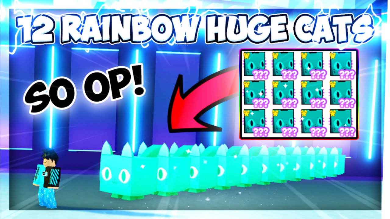 🤩 I GOT 12 OP RAINBOW HUGE CATS & THIS HAPPENED&hellip; (SO BROKEN) | Pet Simulator X