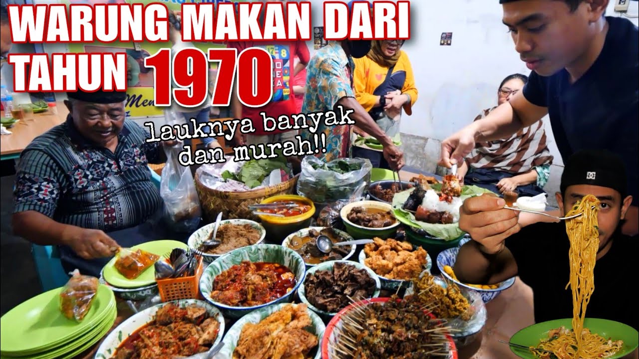 MAKAN SEMUA LAUK DI WARUNG MAKAN LEGENDARIS INI !!