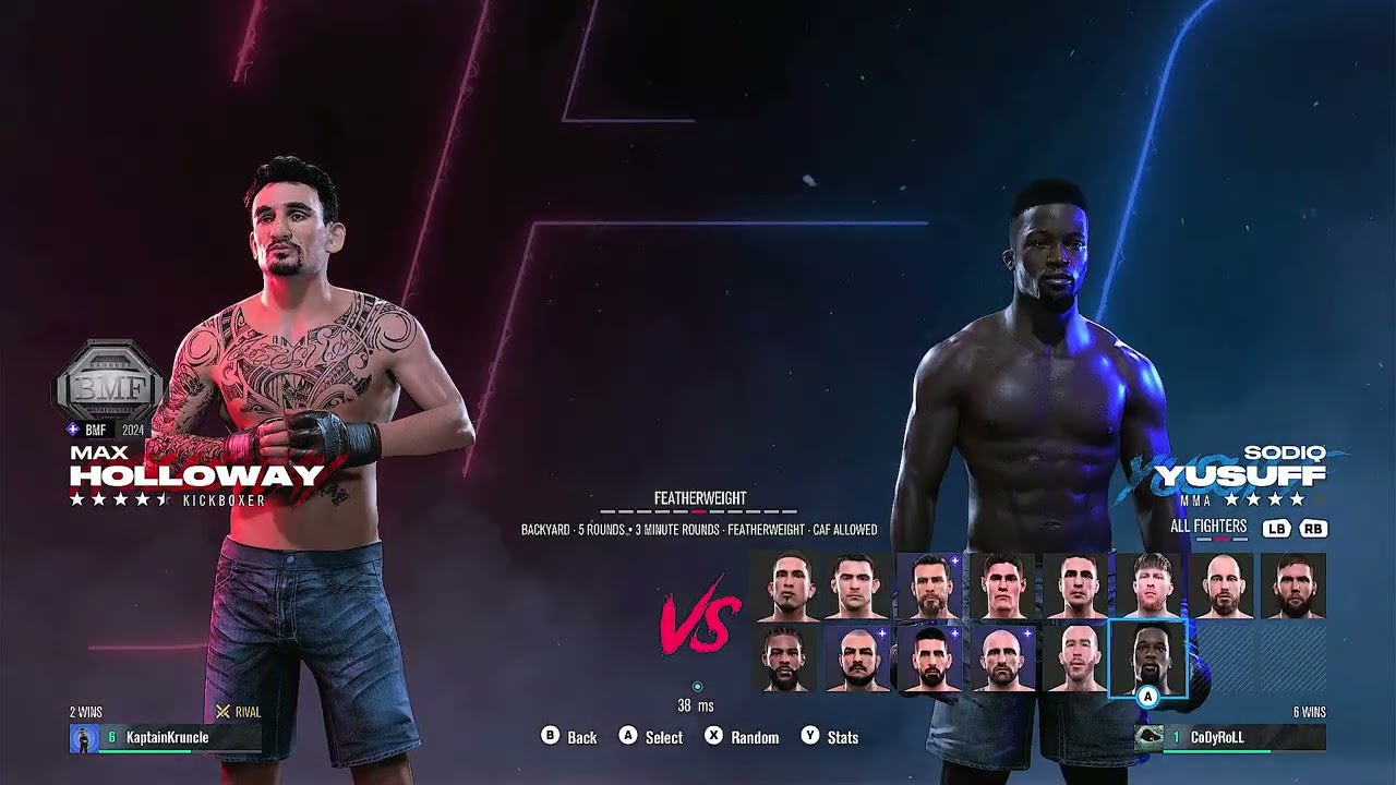 UFC 5 Full Gameplay #1- CoDyRoLL Vs. KaptainKruncle(Part1) #xbox #gaming #ufc5 #ufc5gameplay #epic