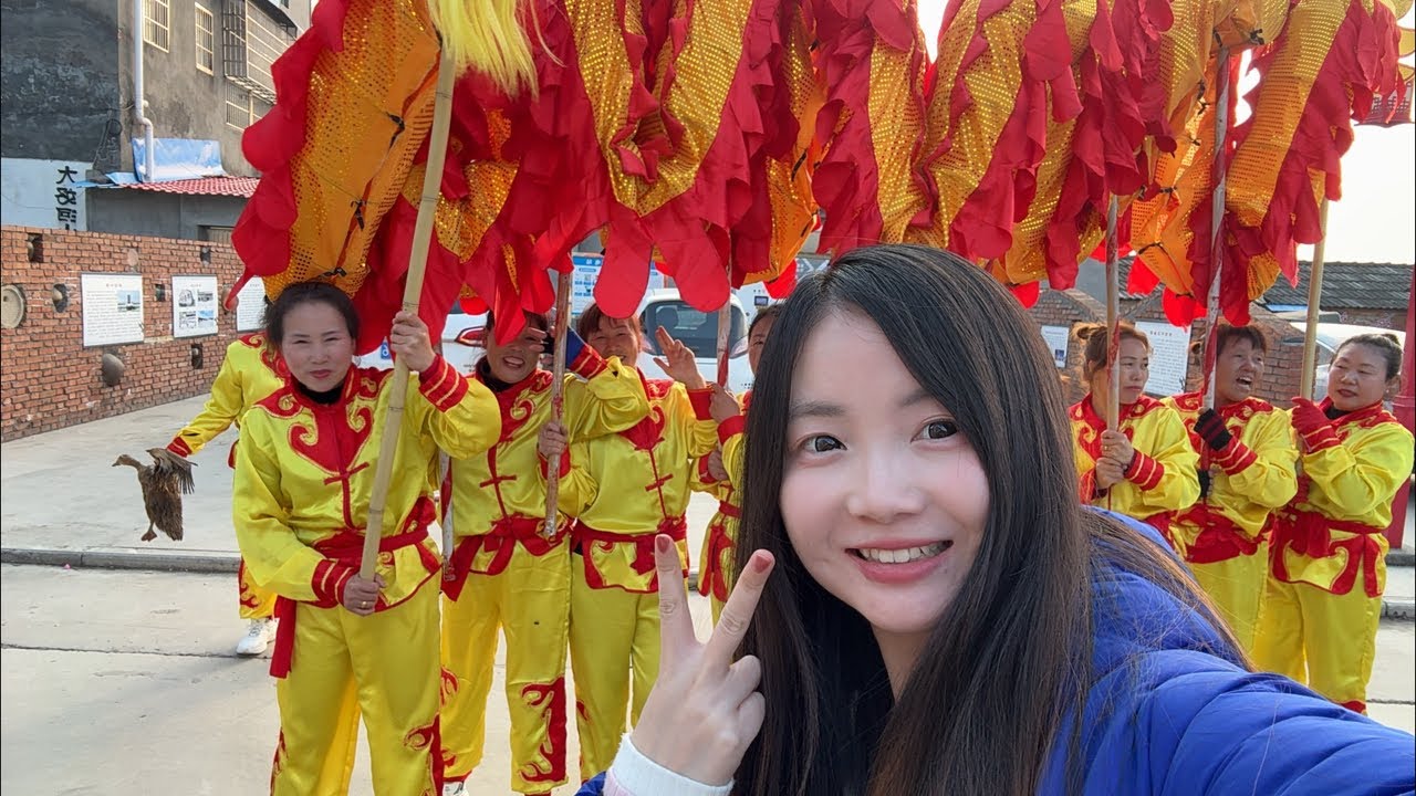 Vlog| Dragon dance for Chinese new year celebration🧧🎉 Spring Festival 🌻