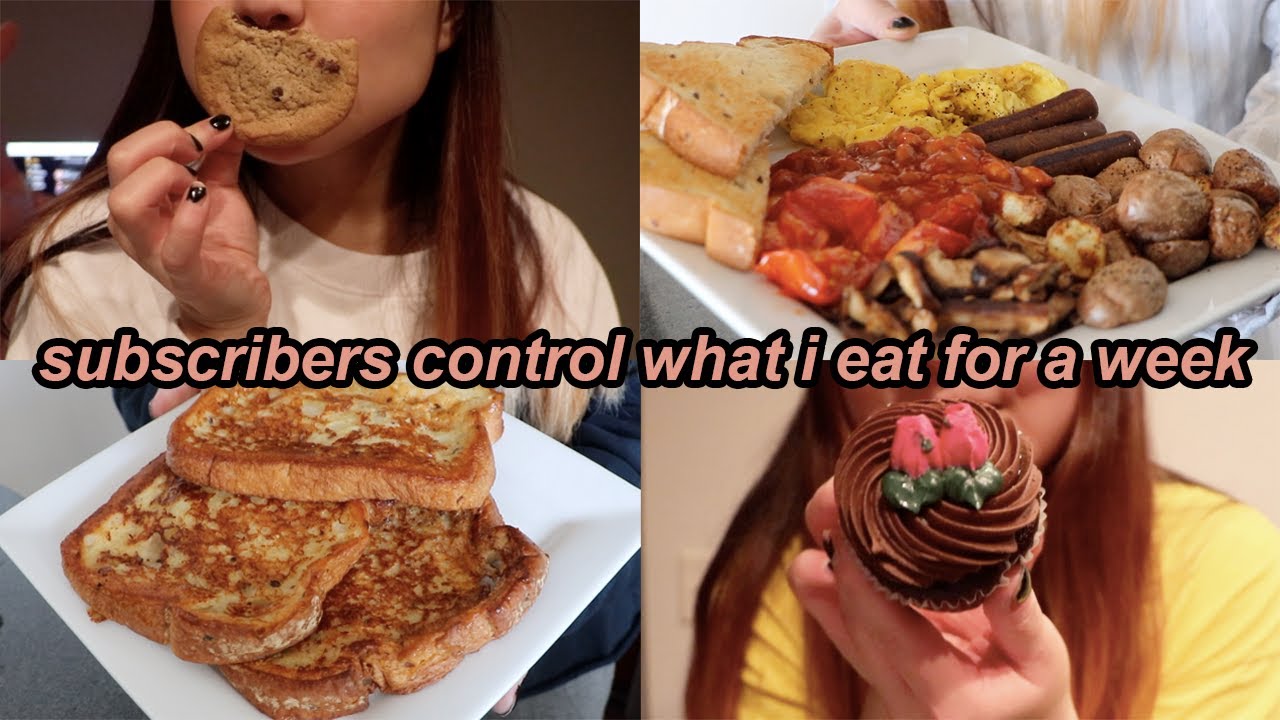 YOU DECIDE WHAT I EAT IN A WEEK