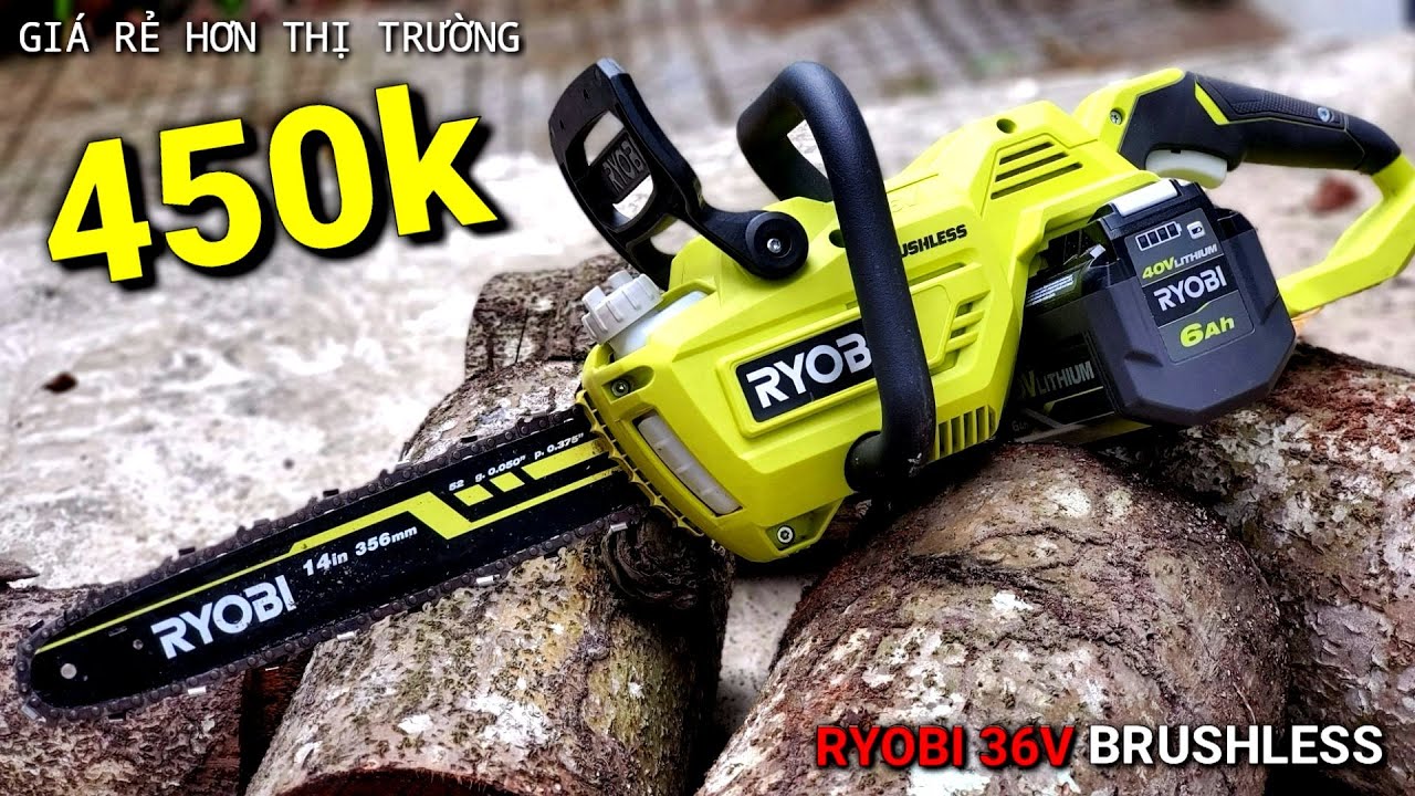 RYOBI 36V RCS36X4 | cưa x&iacute;ch pin | động cơ kh&ocirc;ng chổi than | ch&iacute;nh h&atilde;ng RYOBI | nội địa &uacute;c