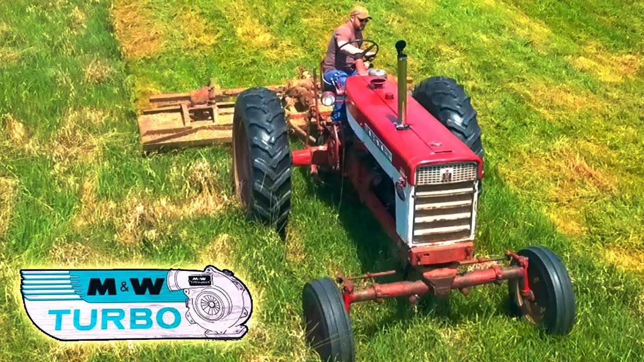 Farmall 560 Diesel Tractor M&W Turbo  |  13 ft Bush Hog