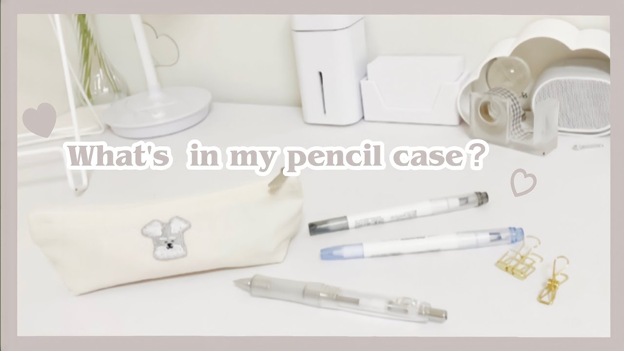 What's in my pencil case？/高校生の筆箱の中身紹介/新学期/韓国/シンプル #vlog #日常 #過ごし方 #高校生