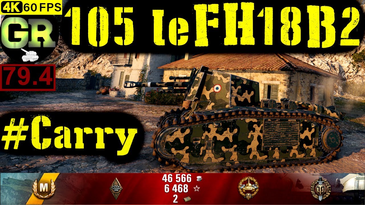 World of Tanks 105 leFH18B2 WoT Replay - 7 Kills 2K DMG(Patch 1.4.0)