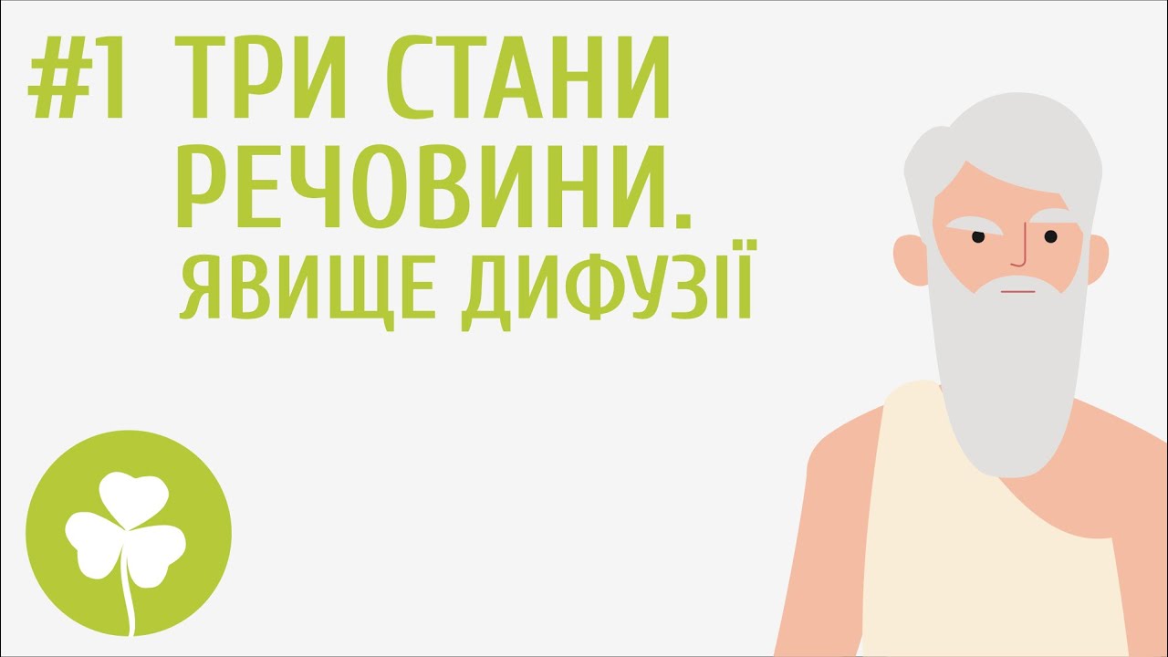 Три стани речовини. Явище дифузії