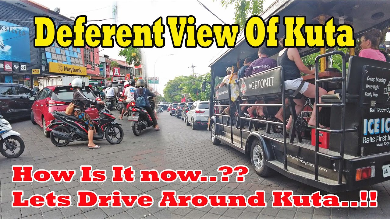 Deferent View Of Kuta..!! How Is It Now..?? Lets Drive Around..!! Kuta Bali Update