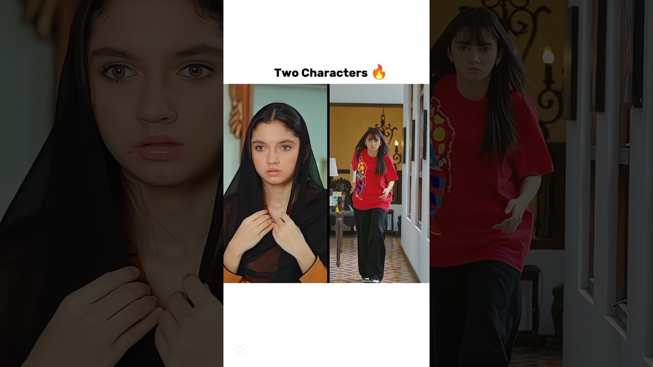 Two Characters 🔥 Zara is Fire And Sara is Innocent 😇| #youtubeshorts #shortvideo  #judwaa #ainaasif