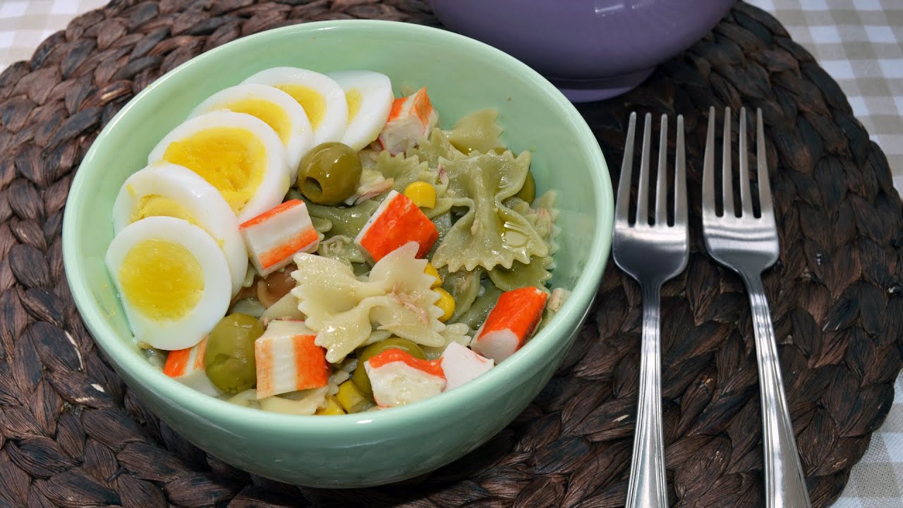 Cold Farfalle Pasta Salad - Easy Homemade Pasta Salad Recipe