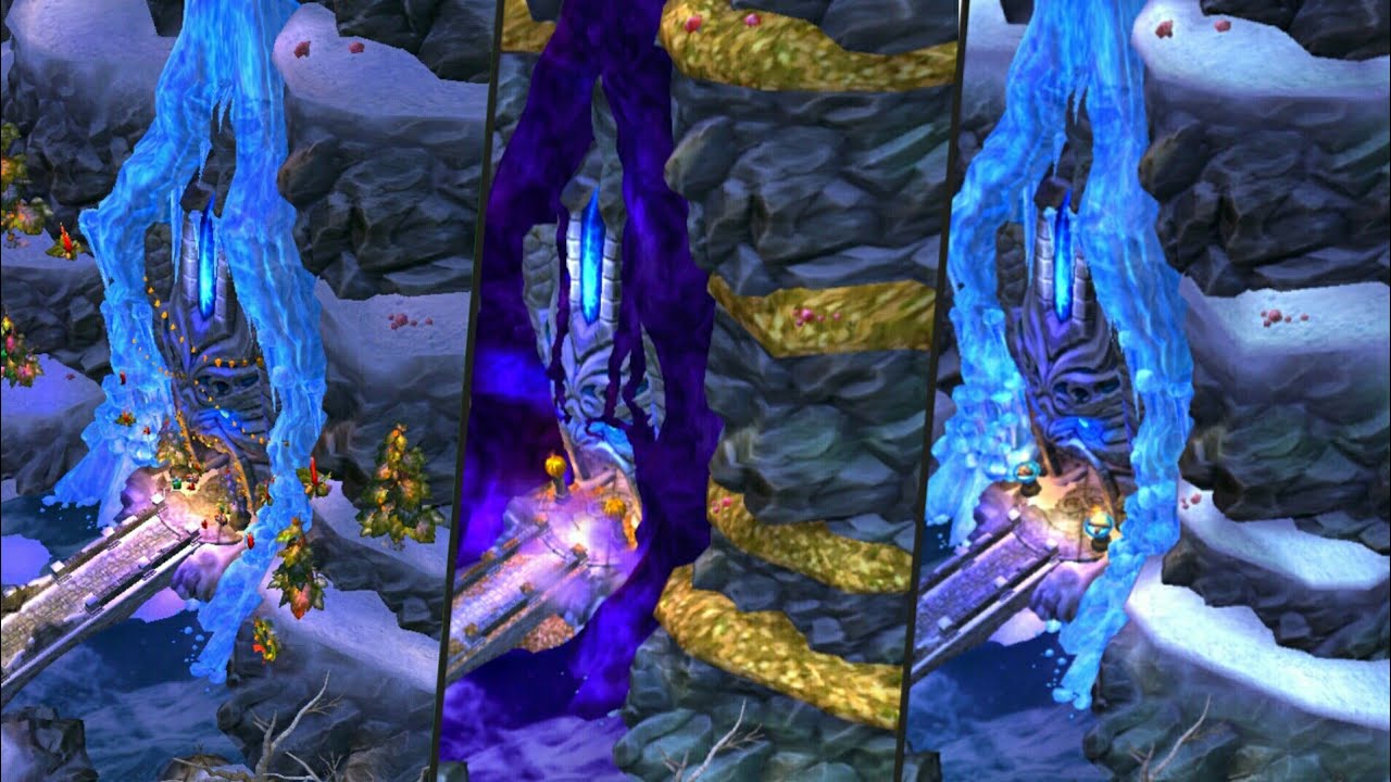 Temple Run 2 Maps Frozen Festival vs Frozen Shadows vs Spooky Ridge Gameplay | Pro Gaming Shakeel
