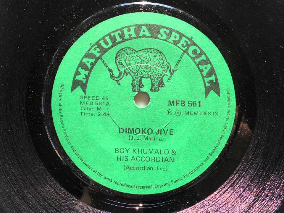 Boy Khumalo & His Accordian - Dimoko Jive (Accordian Jive) (Mafutha Special 561)