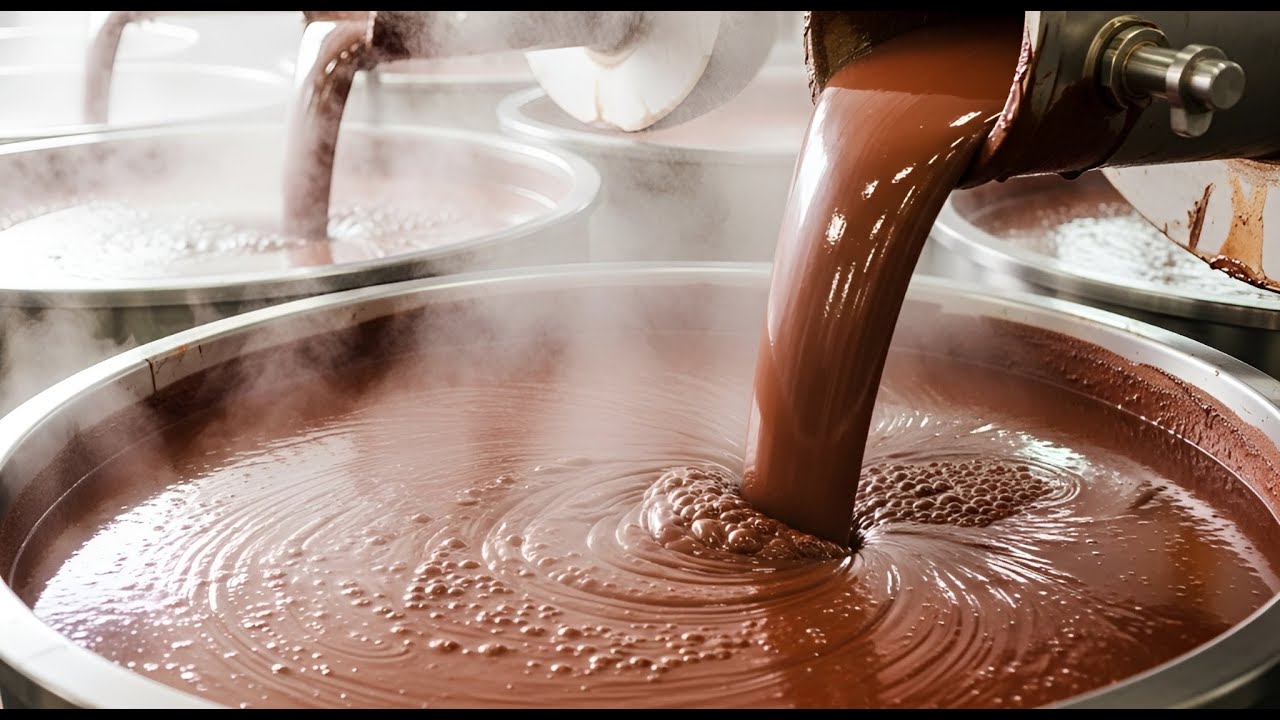 How Candy Bars Are Made in Factories | Full Cinematic Process