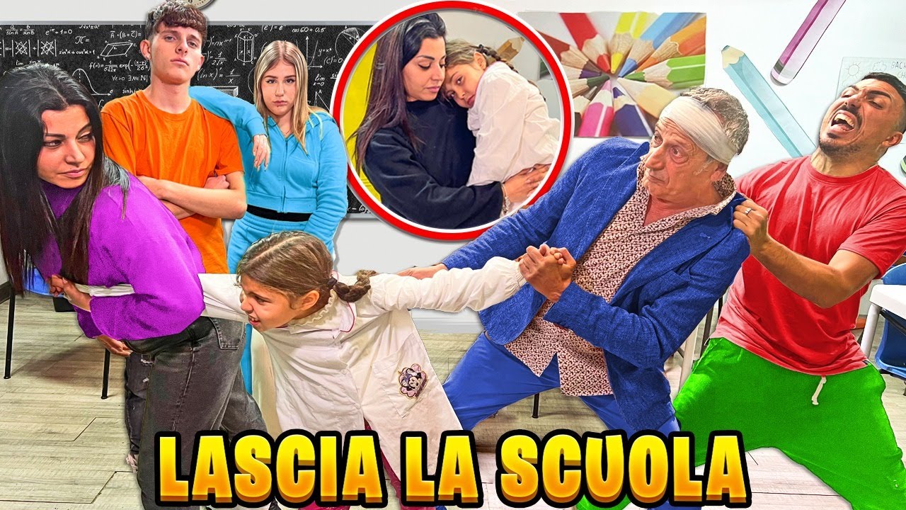 ILARY VA VIA DA SCUOLA CON MAMMA LOREDANA PERCH&Egrave; IL BULLO LE RUBA LA MERENDA E SI ARRABBIA!