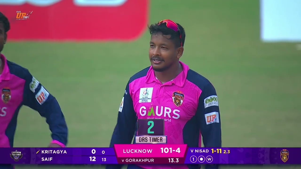 ANAX UP T20 League Season 3 | Highlights | Match 26: Gaur Gorakhpur Lions vs Lucknow Falcons