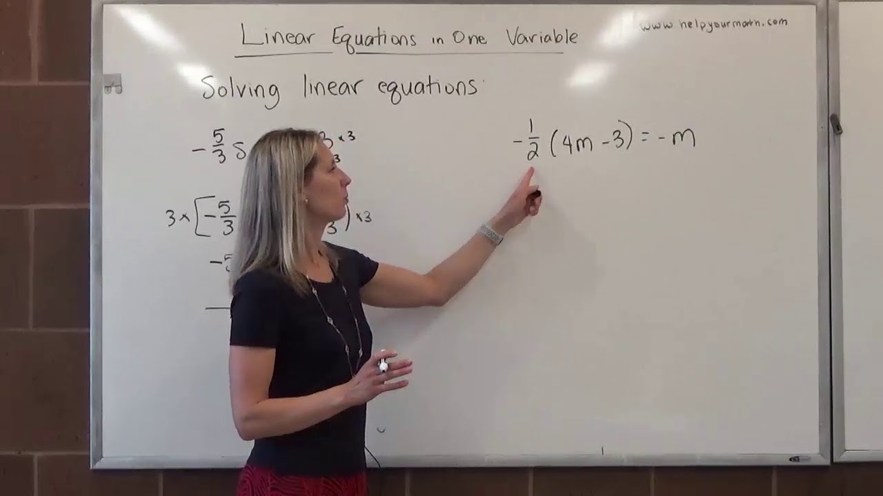 [SL]Solving Linear Equations in One Variable Part I