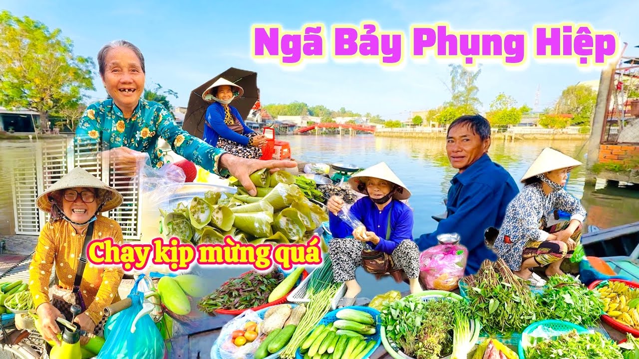 Hậu Giang| Chợ Ngã Bảy Phụng Hiệp đông nghẹt gặp quản lý bưng đồ chạy |TrNQ
