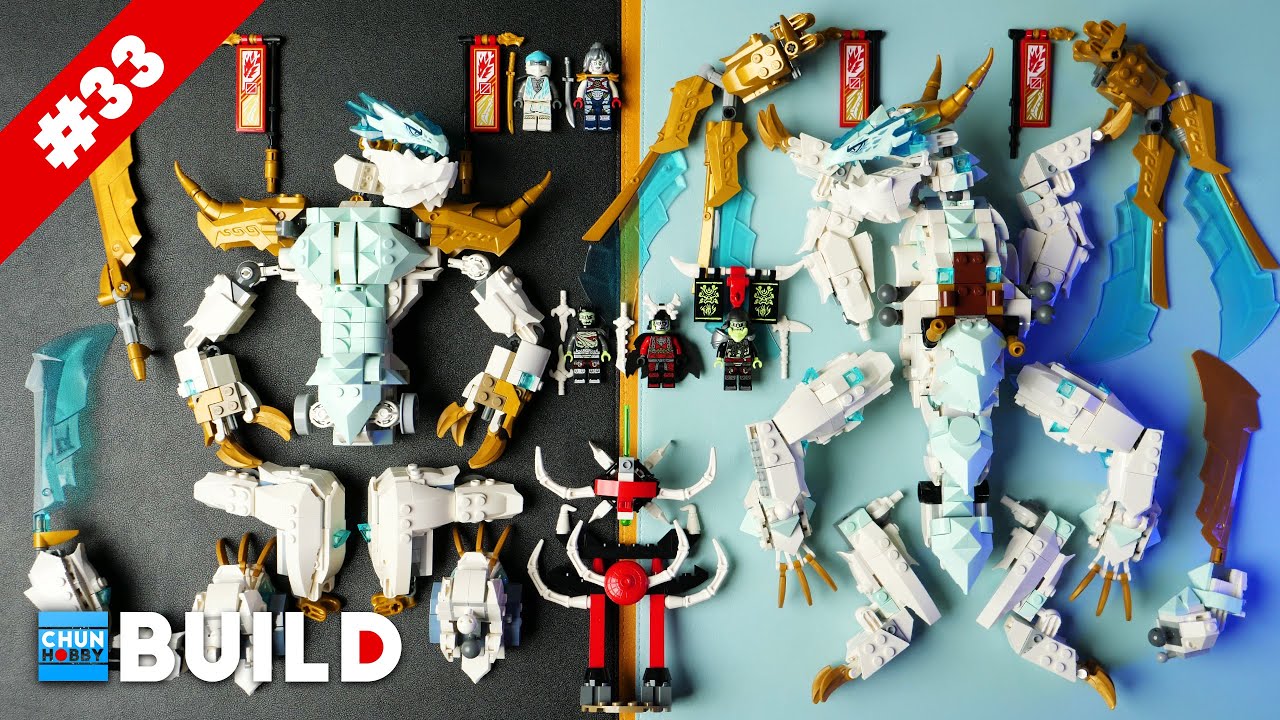 LEGO Speed Build! Ninjago 71786 Zane's Ice Dragon Creature | Ninjago 2023 | Beat Build | ASMR