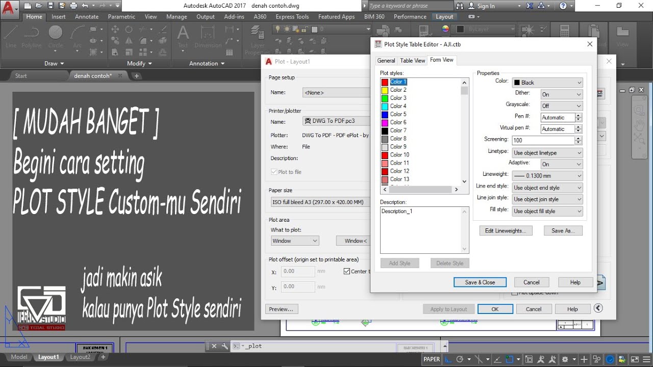 Creating Your Own Plot Style Settings in Autocad [Here's How]