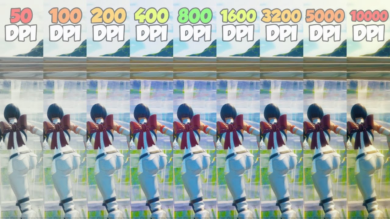 Maximum Edit Speed on Every Sensitivity (50 DPI vs 10000 DPI)