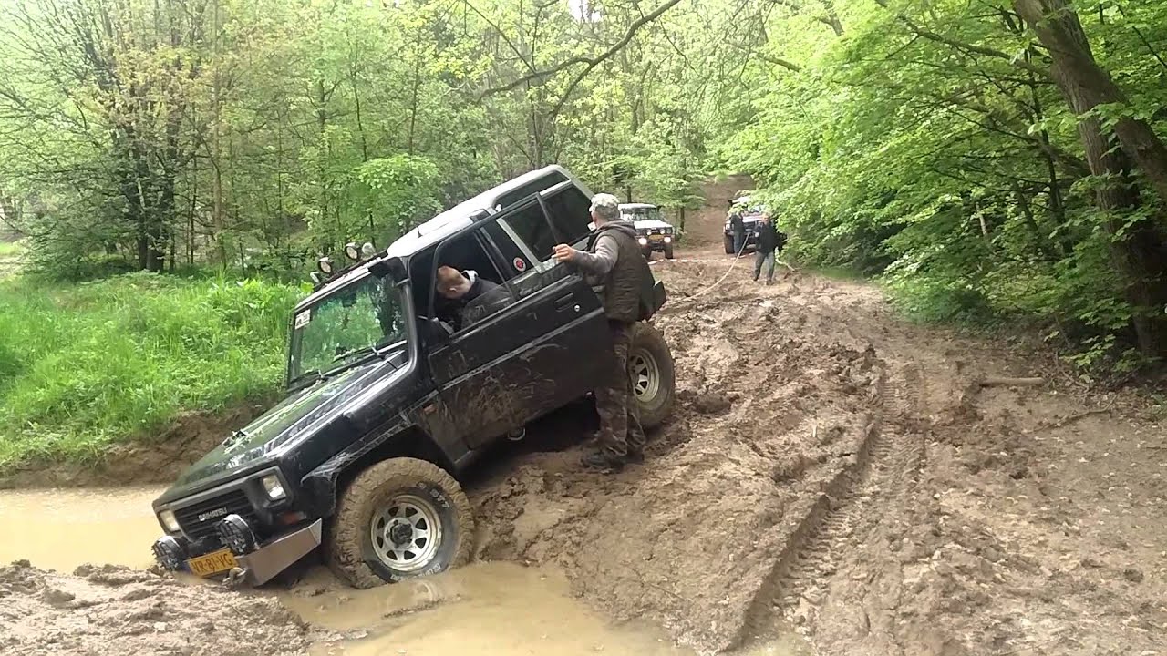 Daihatsu Rocky offroading in Luxemburg