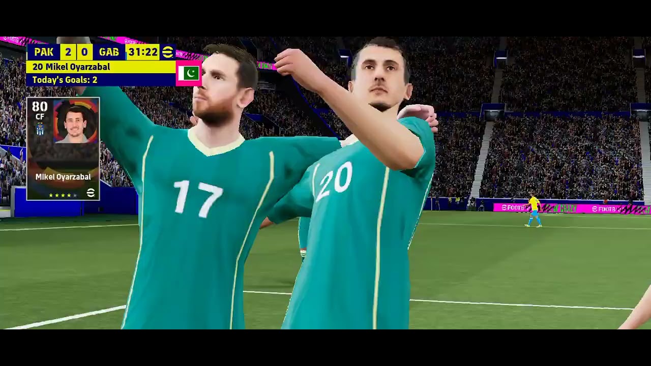 Efootball Gameplay Video.Pakistan V/S Gabon Team Match.#efootball #gameplay #video.