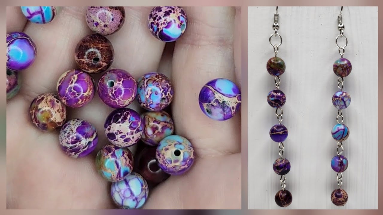 Jewelry Tutorial DIY Dangle Beaded Earrings