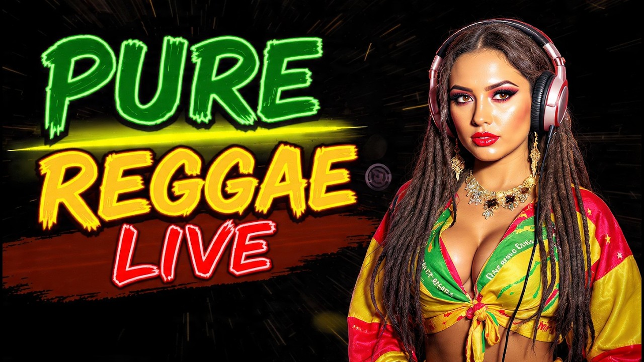 Nonstop Tropical Island Reggae LIVE 🌊 Warm Beach Rhythms for Calm Mind & Stress Relief