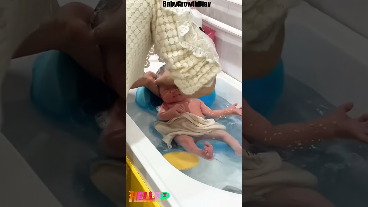 Is Bathing Your Newborn a Hassle? Discover the Baby Bather Seat!#Shorts
