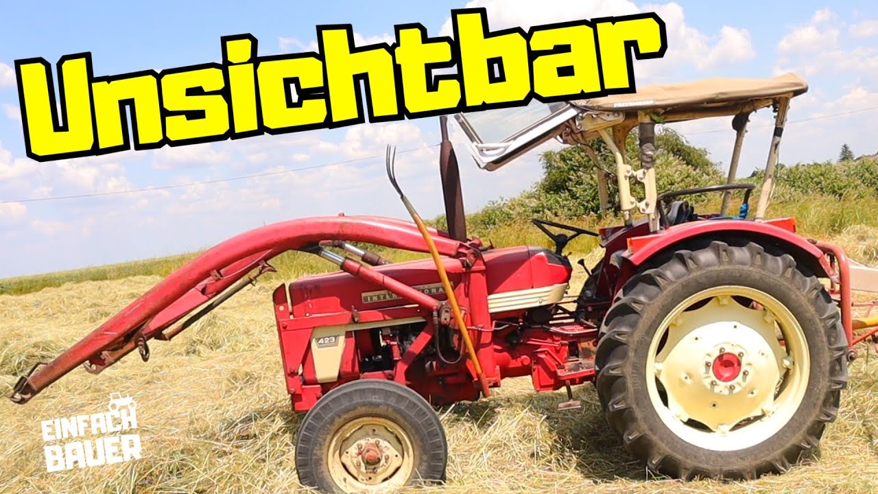 Farmer makes hay - The tractor that disappears