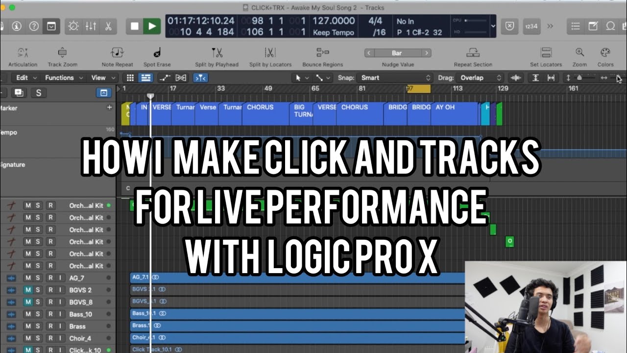 How I Create Click And Tracks For Live Use With Logic Pro X!