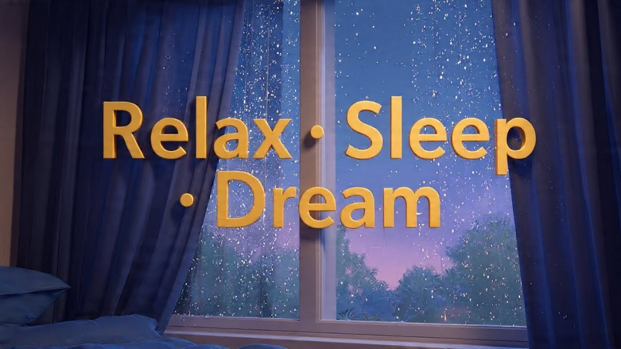 Sleep Deeply relax🌧️ # 1 Hour Relaxing Rain & Binaural Beats (Official audio )/ BeatsZ