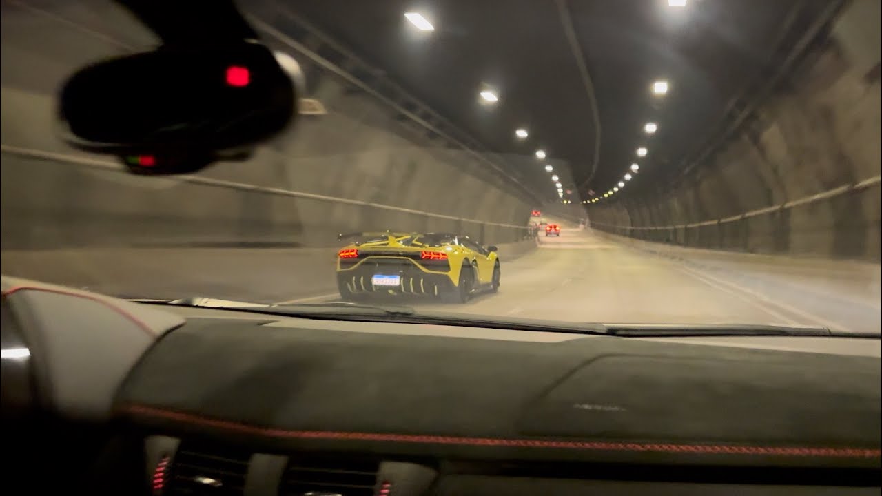 DERRUBAMOS O TÚNEL COM AS 2X LAMBORGHINI AVENTADOR SVJ!!! *João Vilkas*