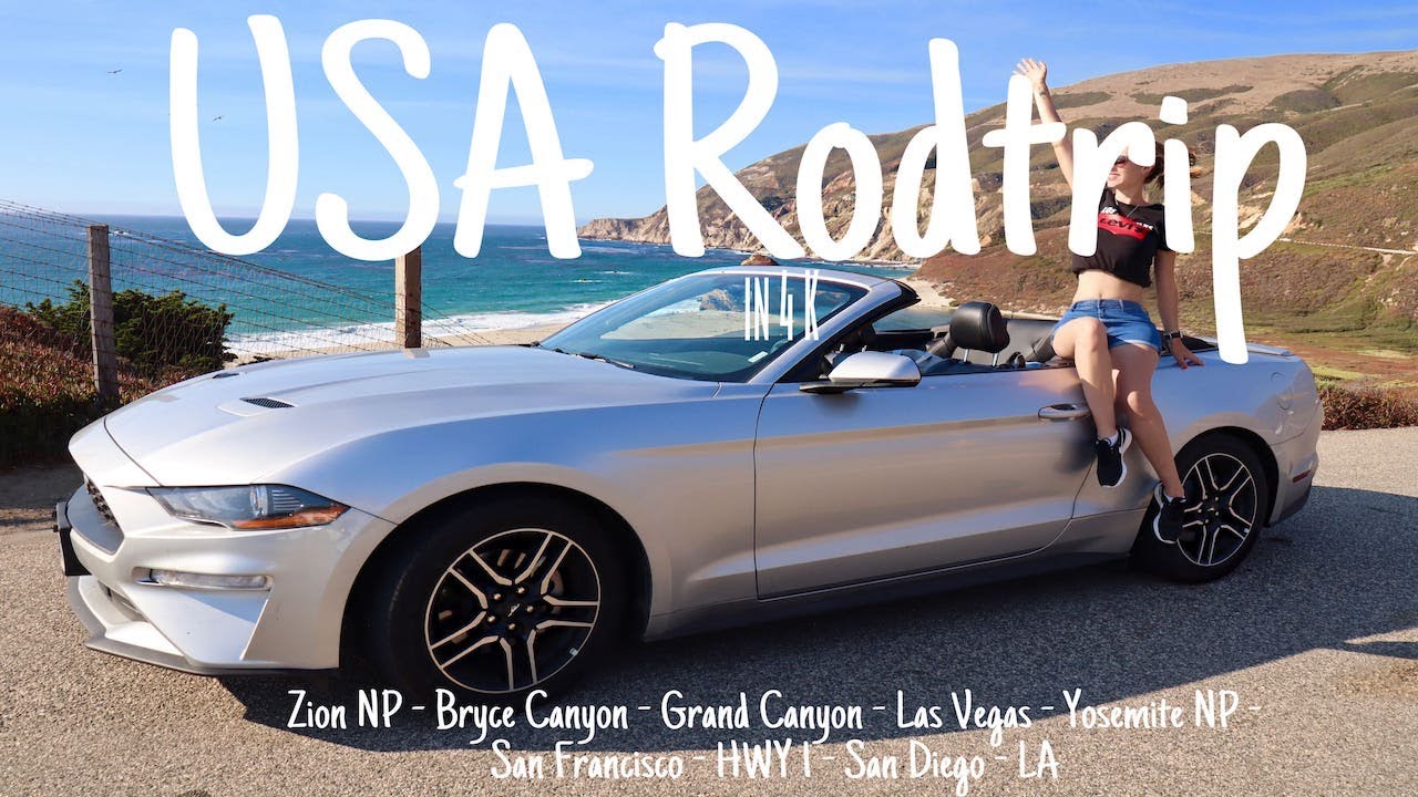 USA ROADTRIP🇺🇸 I Pt. 2: Zion+Bryce+Grand Canyon -Vegas -Yosemite - San Francicso - LA I 8500 km I 4K