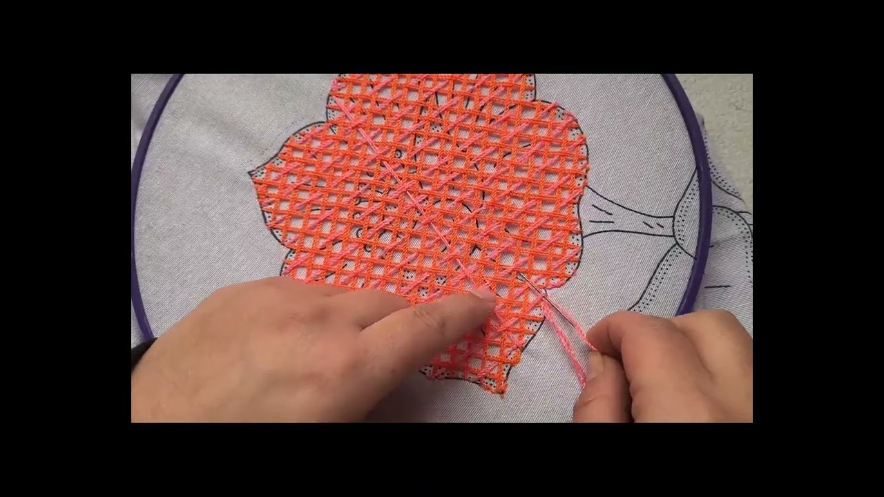 Vamos a bordar una hermosa rosa en color naranja 🧡🧡