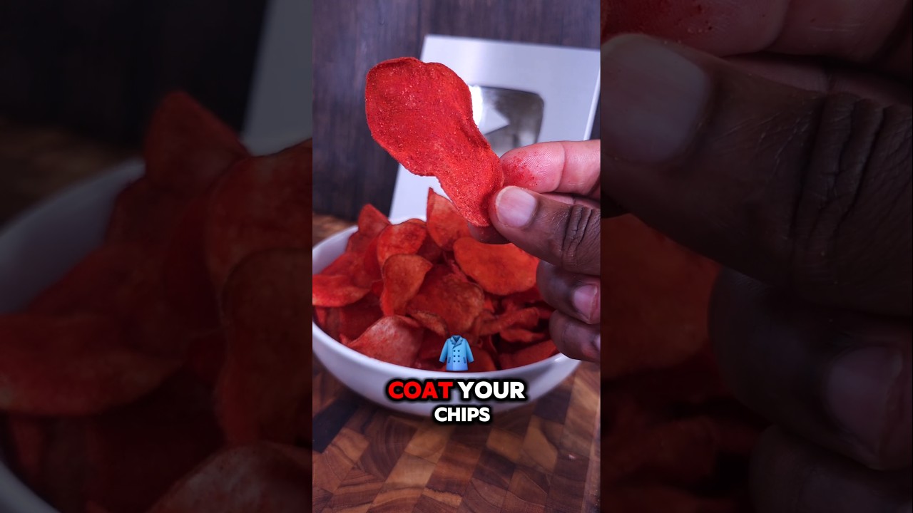 EPIC HOMEMADE FLAMING HOT CHIPS #shorts