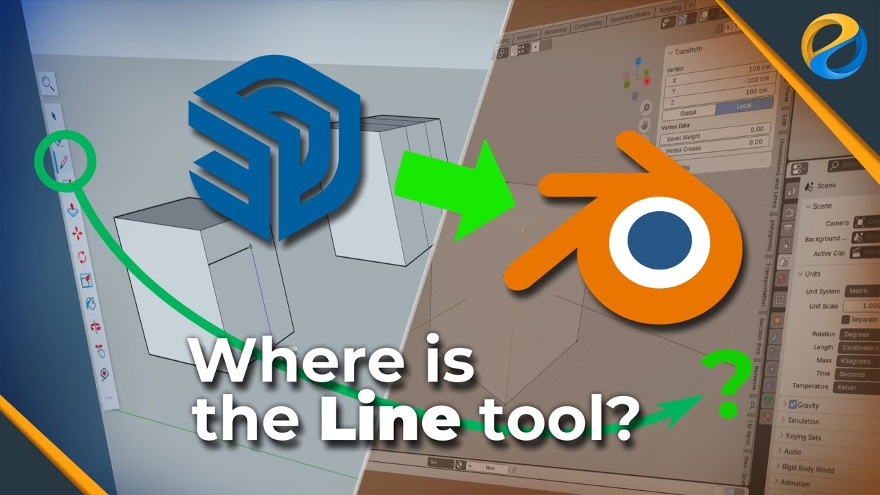 From SketchUp to Blender: Where is the Line Tool?
