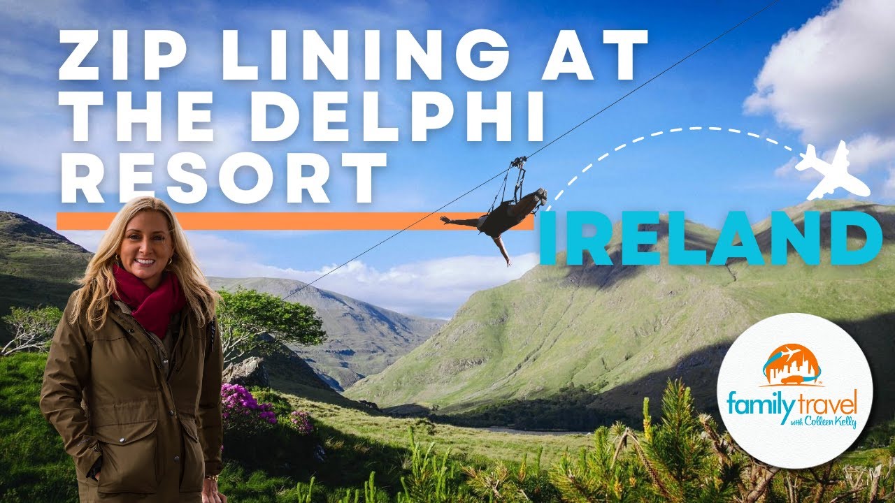Ziplining at the Delphi Resort in Ireland