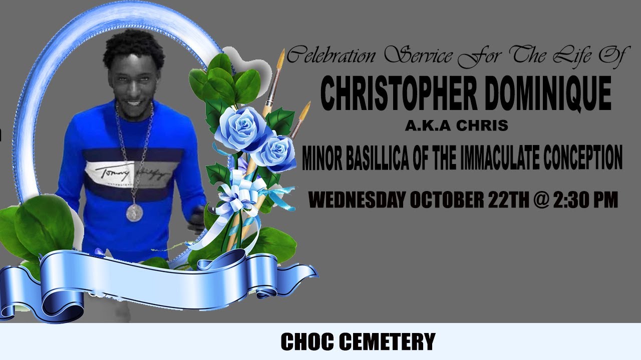FUNERAL SERVICE OF CHRISTOPHER DOMINIQUE