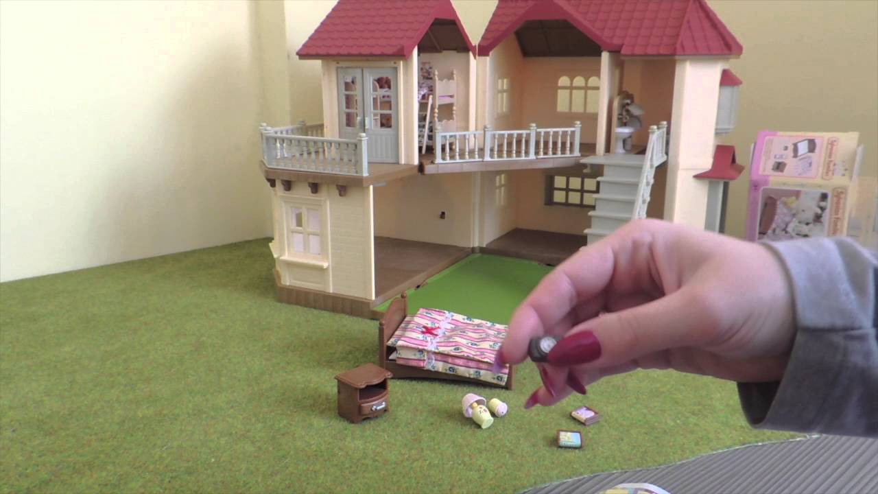 Unboxing sylvanian families / calilo critters cama semi-doble (semi-double bed) ref.2934
