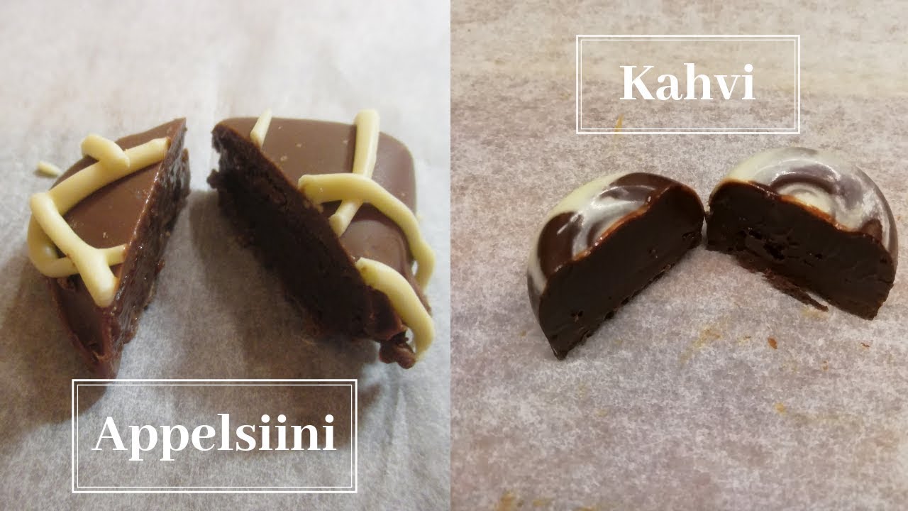 Kotitekoiset SUKLAATRYFFELIT (2 Upeaa Konvehtia)