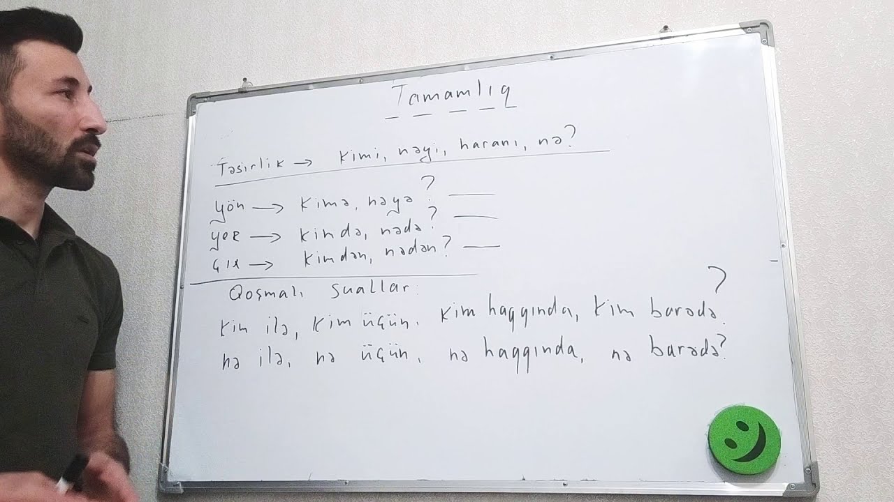 Azərbaycan dili. Cümlənin ikinci dərəcəli üzvləri. Tamamlıq, təyin.