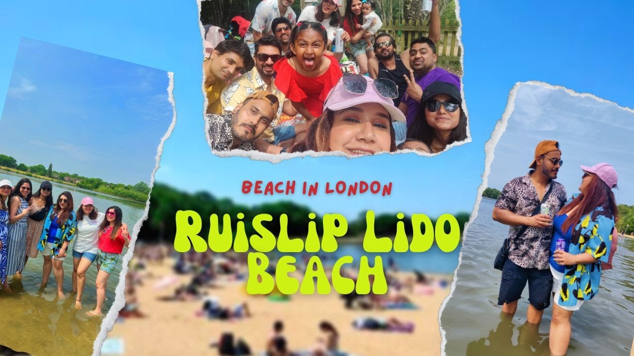 Found a beach in London 🏖| Ruislip Lido Beach | Day-out with friends | Best Vada Pav in London