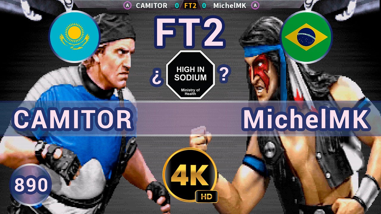 UMK3 - 🇰🇿 CAMITOR vs MichelMK 🇧🇷 FT2 / 4K 60 FPS #umk3 #ultimatemortalkombat3 #team99hits #fightcade