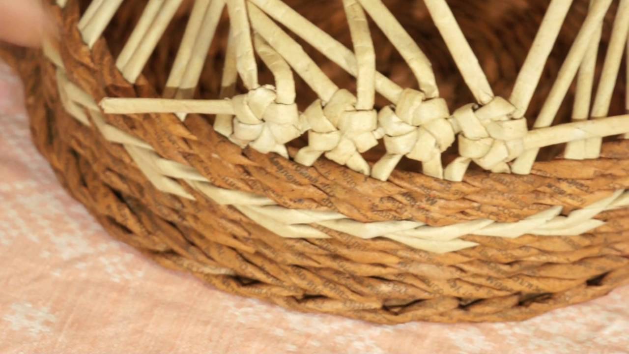 Цветок сакуры из газет от Натальи Сорокиной.  Часть 3.